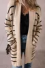 Striped Open Front Long Sleeve Cardigan sold by Charming Charlie