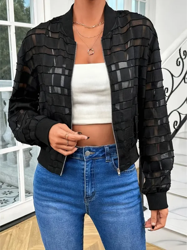 Zip Up Baseball Collar Outerwear sold by Charming Charlie