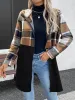 Plaid Zip Up Long Sleeve Hooded Outerwear sold by Charming Charlie