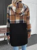 Plaid Zip Up Long Sleeve Hooded Outerwear sold by Charming Charlie