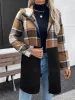 Plaid Zip Up Long Sleeve Hooded Outerwear sold by Charming Charlie