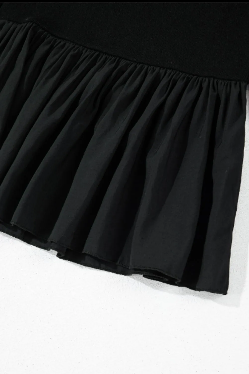 Peplum Scoop Neck Long Sleeve T-Shirt sold by Charming Charlie product image thumbnail 4