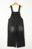 Distressed Wide Strap Denim Overalls sold by Charming Charlie