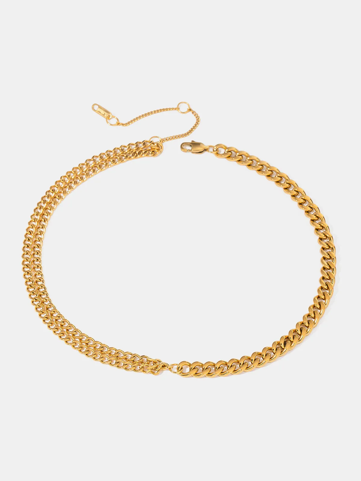 18K Gold-Plated Stainless Steel Double-Layered Necklace sold by Charming Charlie