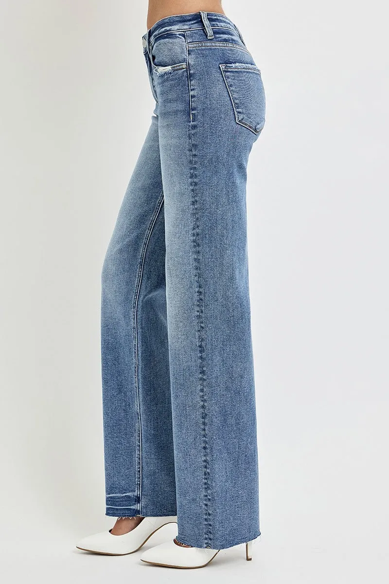 RISEN Full Size High Rise Straight Leg Jeans with Pockets sold by Charming Charlie product image thumbnail 3