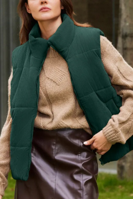 Zip Up Turtleneck Vest Coat sold by Charming Charlie