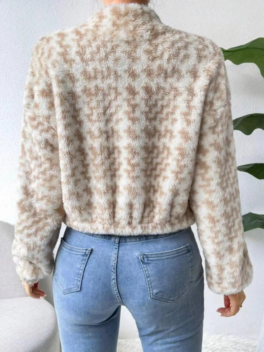 Zip Up Long Sleeve Fuzzy Outerwear sold by Charming Charlie product image thumbnail 5