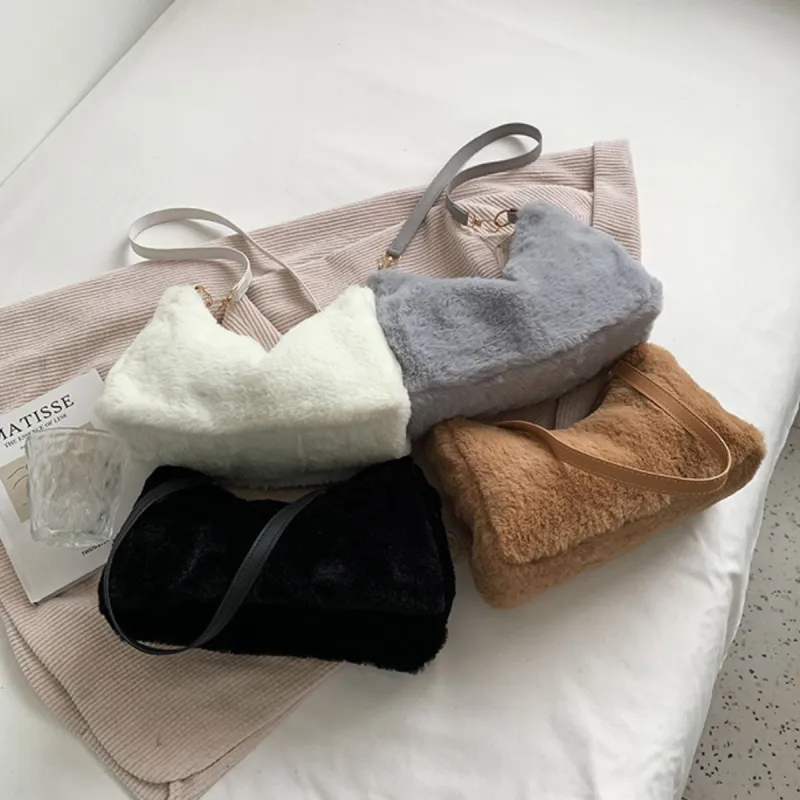 Faux Fur Removable Strap Shoulder Bag sold by Charming Charlie