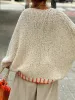 Star V-Neck Long Sleeve Oversize Sweater sold by Charming Charlie
