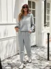 Half Zip Long Sleeve Top and Pants Set sold by Charming Charlie
