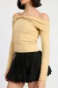 OFF SHOULDER SWEATER TOP sold by Charming Charlie