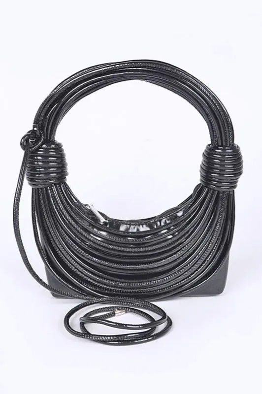 Metallic Layer Roping Top Handle Bag sold by Charming Charlie