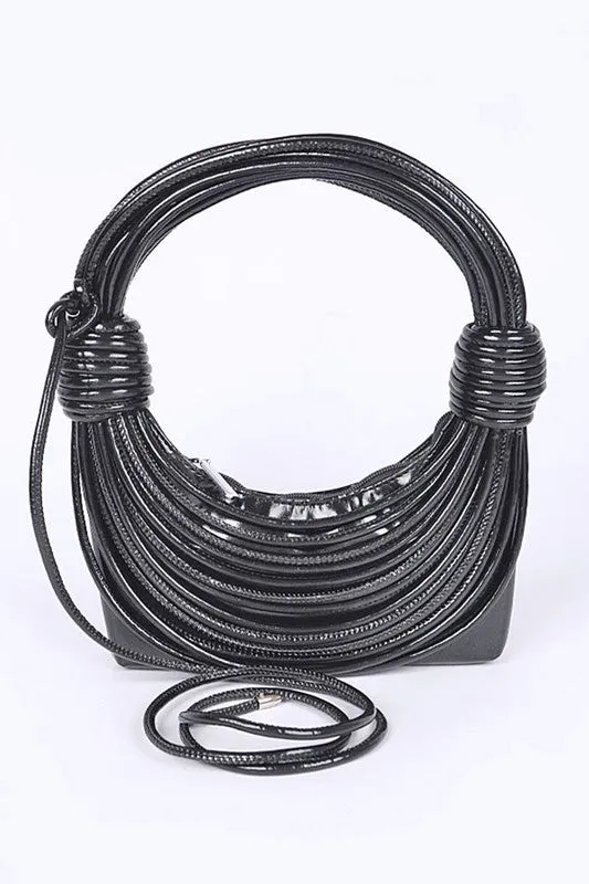 Metallic Layer Roping Top Handle Bag sold by Charming Charlie