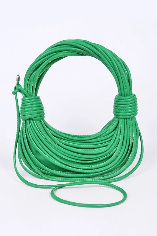 Metallic Layer Roping Top Handle Bag sold by Charming Charlie product image thumbnail 4