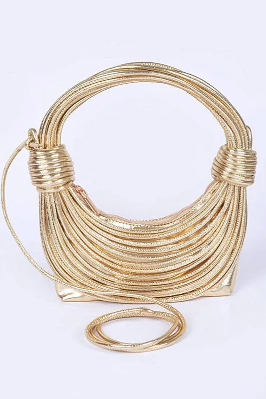 Metallic Layer Roping Top Handle Bag sold by Charming Charlie product image thumbnail 3