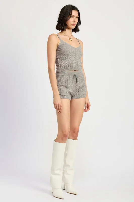 CABLE KNIT CAMI TOP sold by Charming Charlie product image thumbnail 5