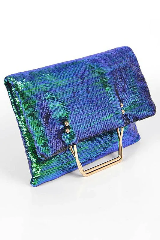 Convertible Sequins Folding Clutch sold by Charming Charlie product image thumbnail 2