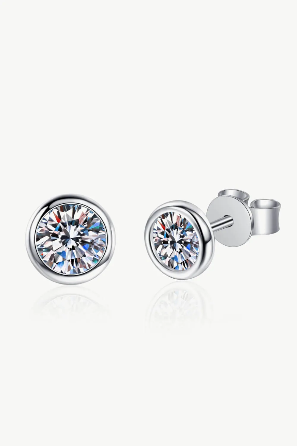 Moissanite Round-Shaped Stud Earrings sold by Charming Charlie product image thumbnail 2