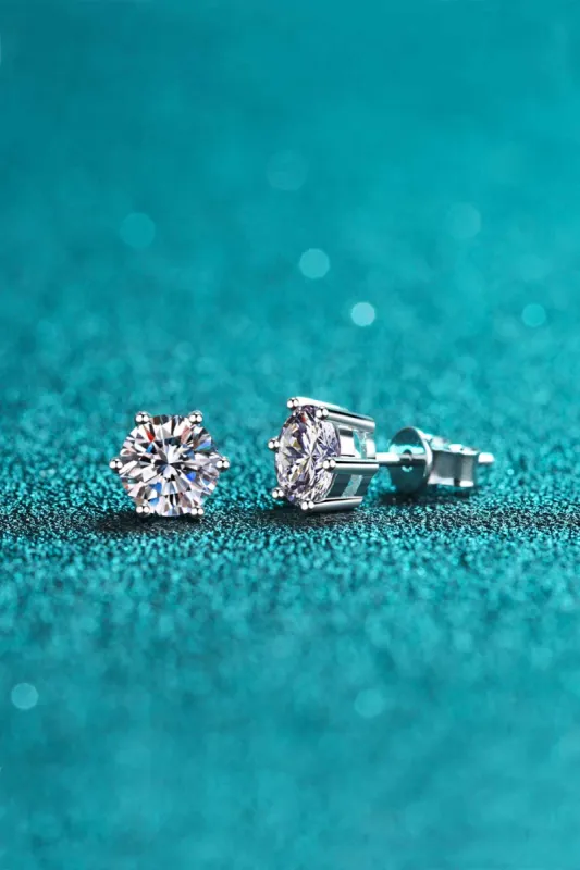 Endless Cheer Moissanite Stud Earrings sold by Charming Charlie
