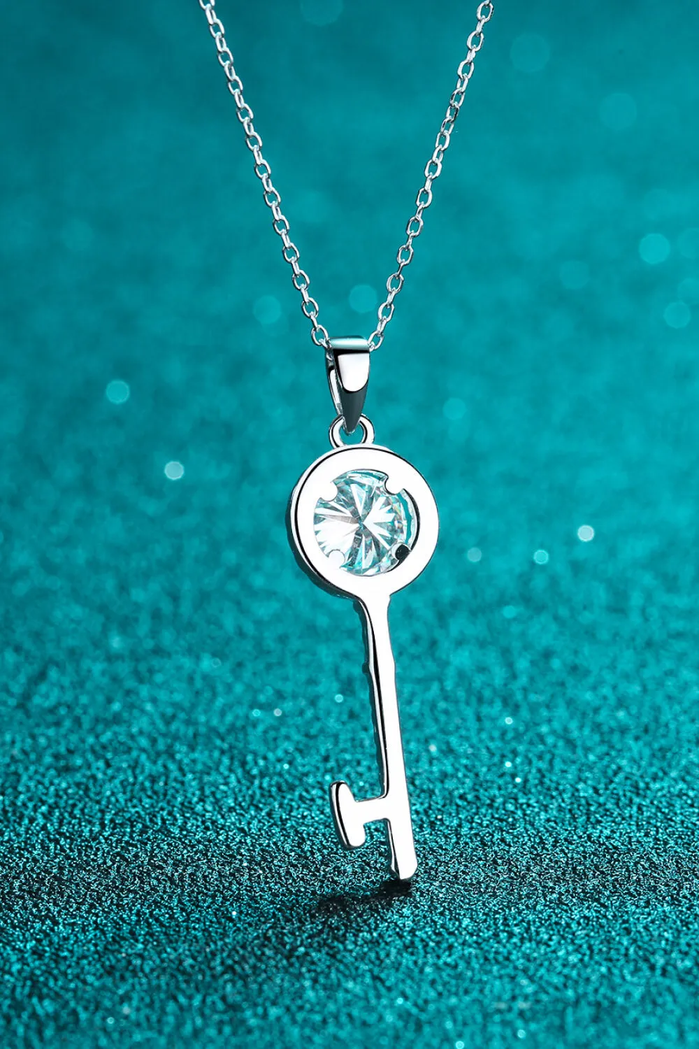 Adored Moissanite Key Pendant Necklace sold by Charming Charlie product image thumbnail 4