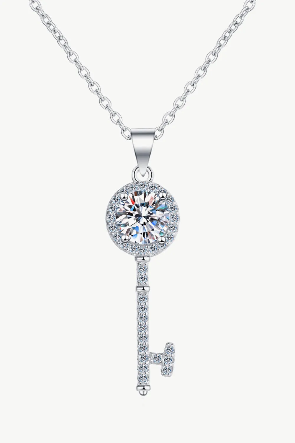 Adored Moissanite Key Pendant Necklace sold by Charming Charlie product image thumbnail 3