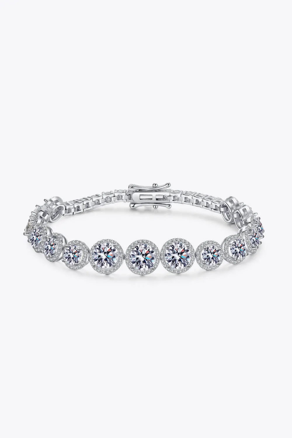 925 Sterling Silver 10.4 Carat Moissanite Bracelet sold by Charming Charlie product image thumbnail 5