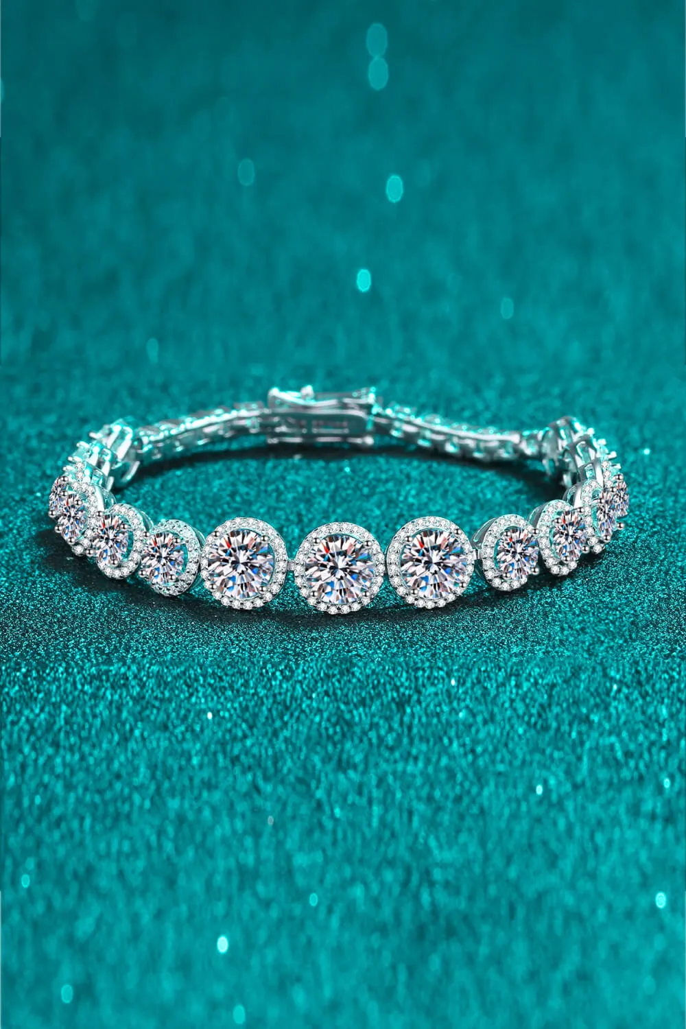 925 Sterling Silver 10.4 Carat Moissanite Bracelet sold by Charming Charlie product image thumbnail 3