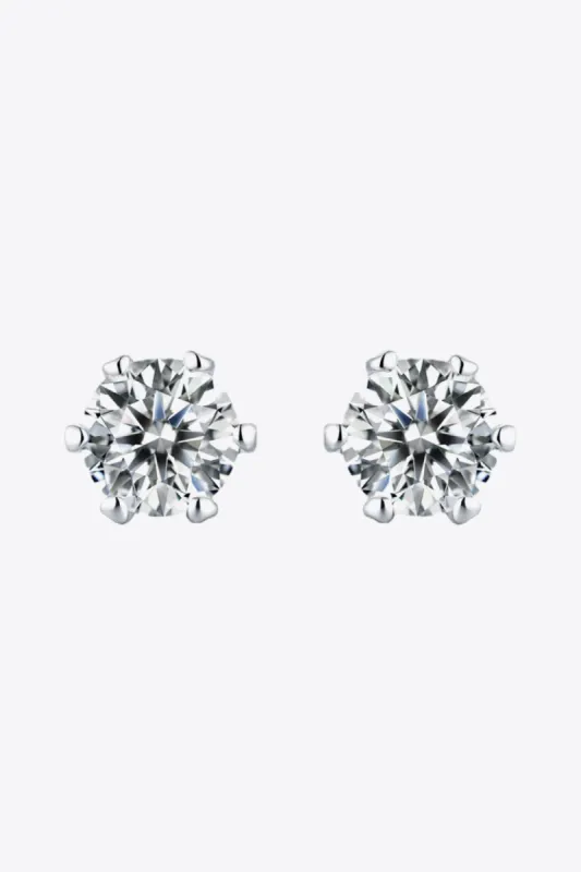 Good Days Ahead Moissanite Stud Earrings sold by Charming Charlie