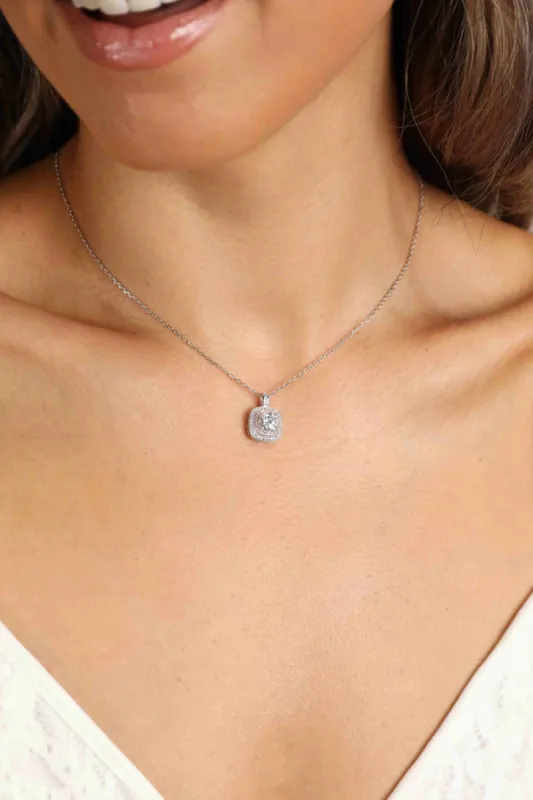 Adored Moissanite Geometric Pendant Necklace sold by Charming Charlie