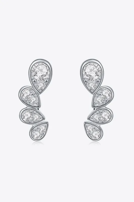 Pear Shape Moissanite Earrings sold by Charming Charlie