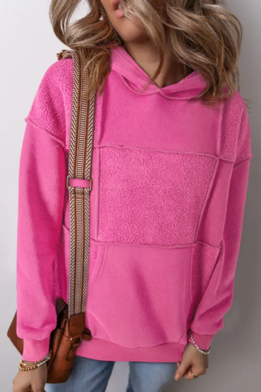 Exposed Seam Long Sleeve Hoodie sold by Charming Charlie