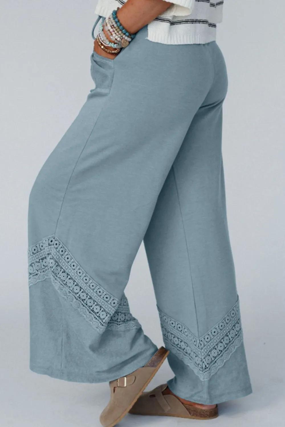 Lace Detail Wide Leg Pants sold by Charming Charlie product image thumbnail 3