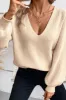 Tied Back V-Neck Long Sleeve Sweater sold by Charming Charlie