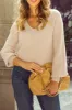 Tied Back V-Neck Long Sleeve Sweater sold by Charming Charlie