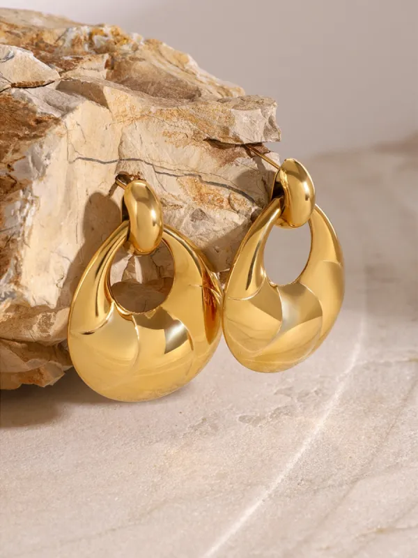 Stainless Steel Teardrop Shape Earrings sold by Charming Charlie