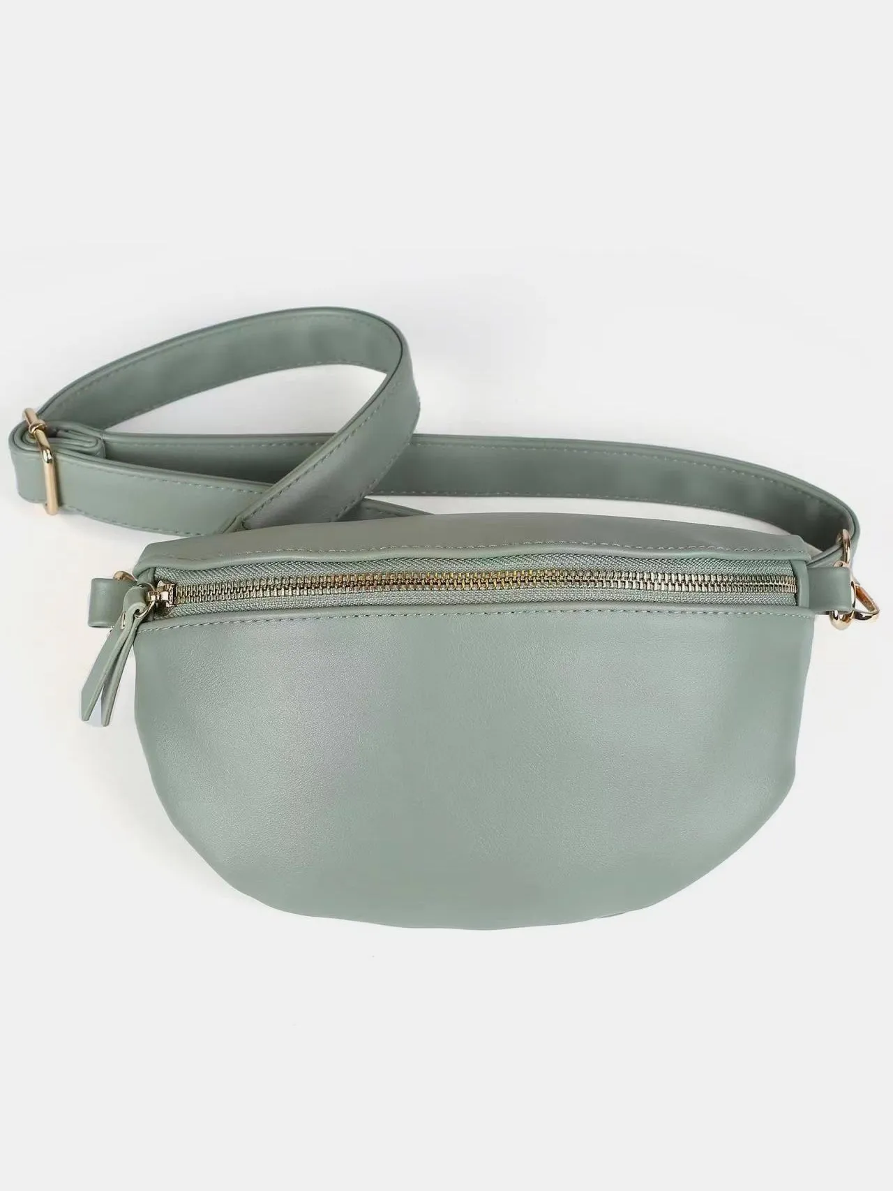 PU Leather Adjustable Strap Crossbody Bag sold by Charming Charlie product image thumbnail 4