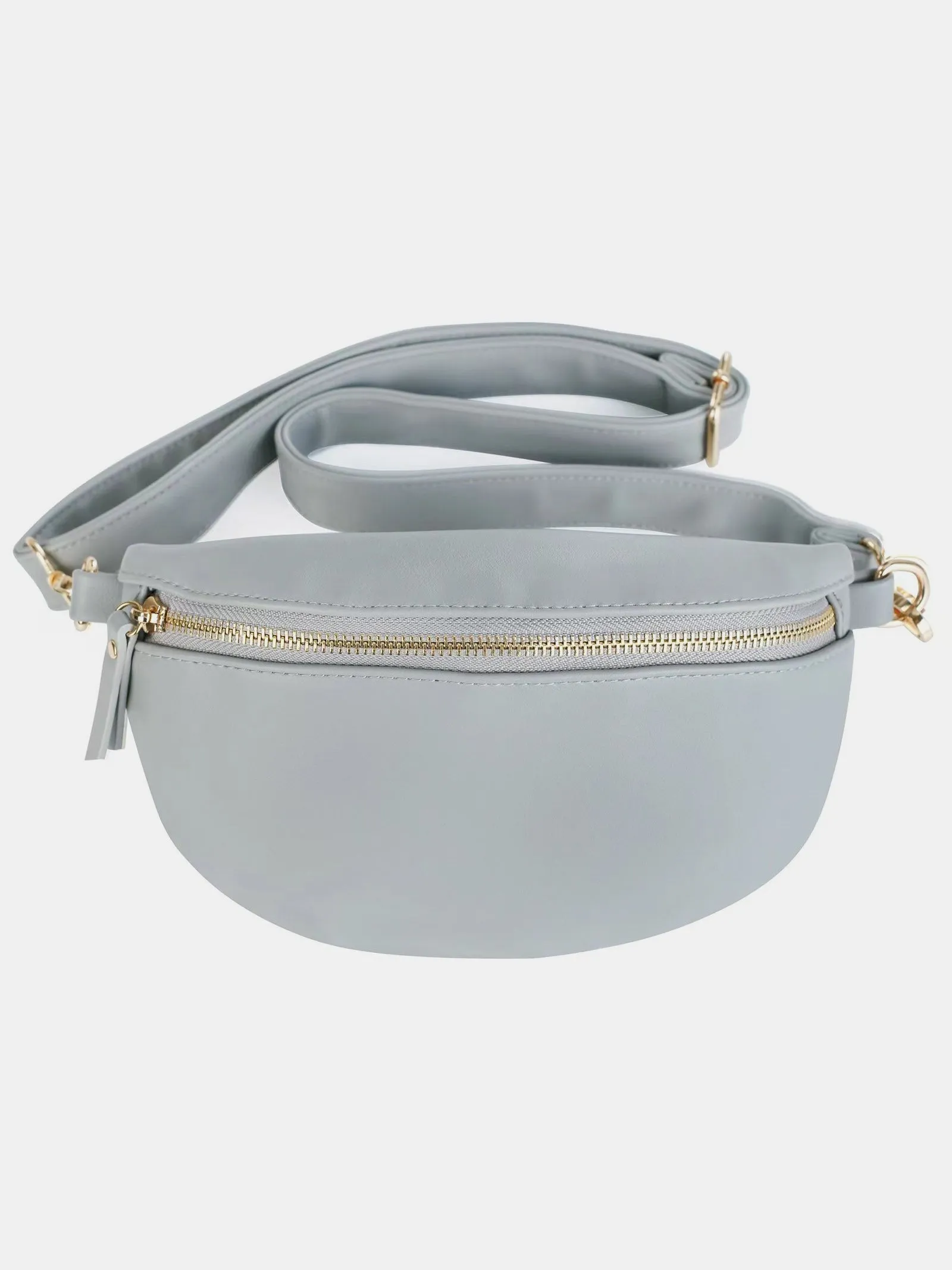 PU Leather Adjustable Strap Crossbody Bag sold by Charming Charlie product image thumbnail 5