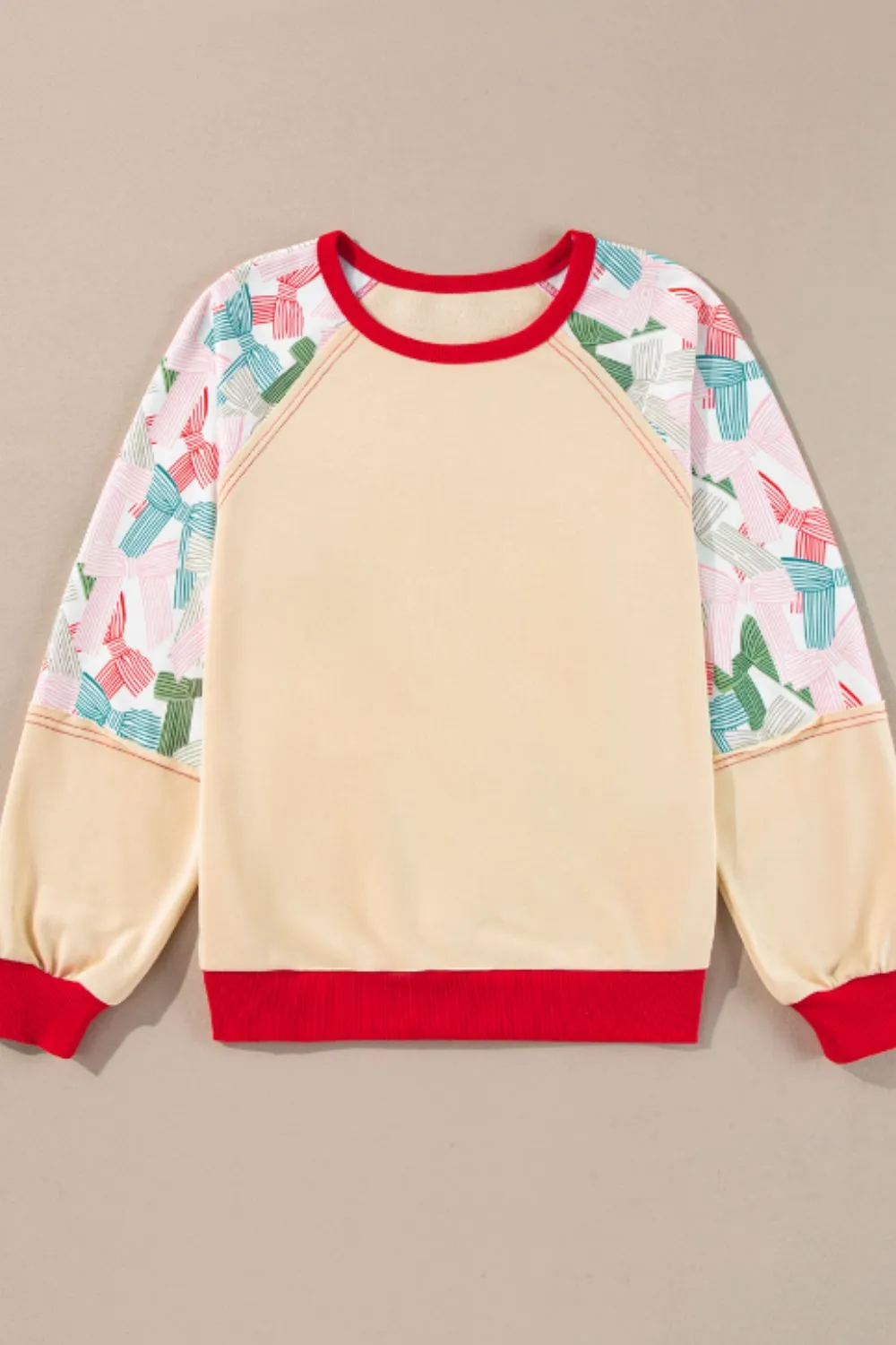 Printed Round Neck Long Sleeve Sweatshirt sold by Charming Charlie product image thumbnail 2