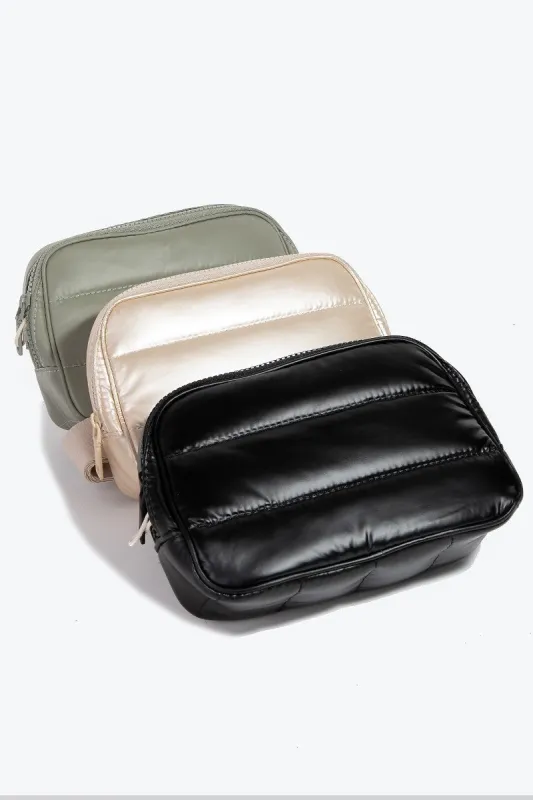 Fame Quilted Nylon Crossbody Bag sold by Charming Charlie