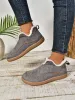 Faux Fur Round Toe Flat Sneakers sold by Charming Charlie