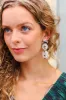 Snowman Beaded & Rhinestone Dangle Earrings sold by Charming Charlie