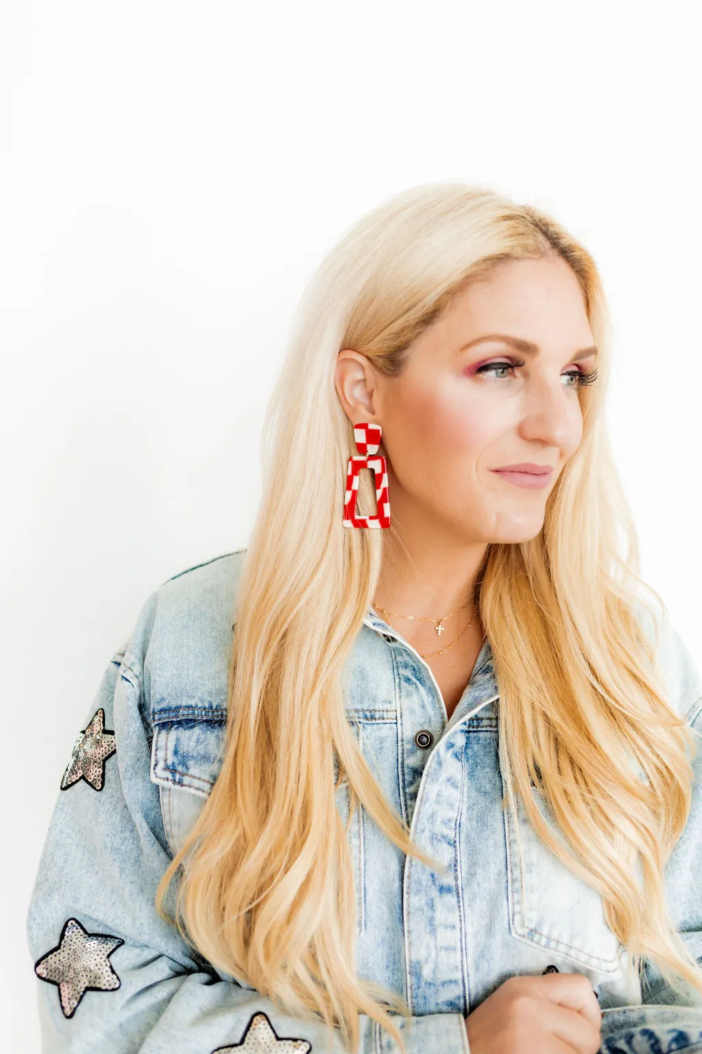 Kennedy - Red Checkered sold by Charming Charlie product image thumbnail 3