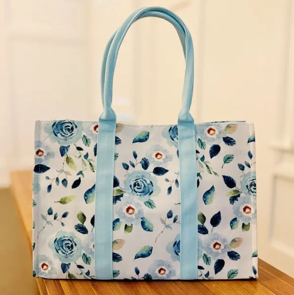 Bloom Blue Floral Couture Tote sold by Charming Charlie