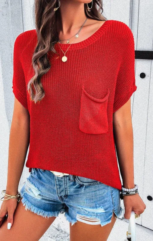 Knit round neck top sold by Charming Charlie