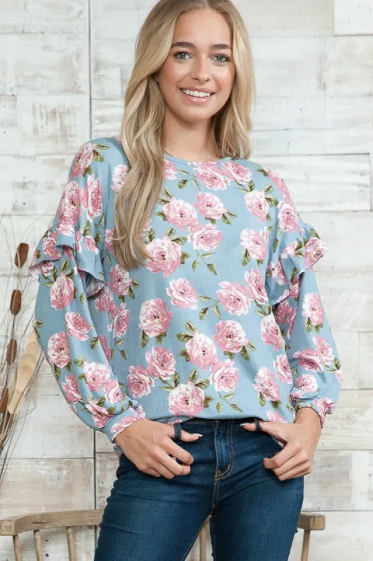 Floral Print Light Sweater Knit sold by Charming Charlie