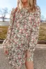 Floral Round Neck Long Sleeve Dress sold by Charming Charlie