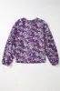 Floral Tie Neck Balloon Sleeve Blouse sold by Charming Charlie