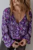 Floral Tie Neck Balloon Sleeve Blouse sold by Charming Charlie