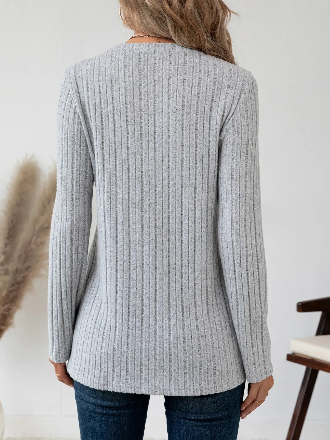 Round Neck Long Sleeve T-Shirt sold by Charming Charlie product image thumbnail 2