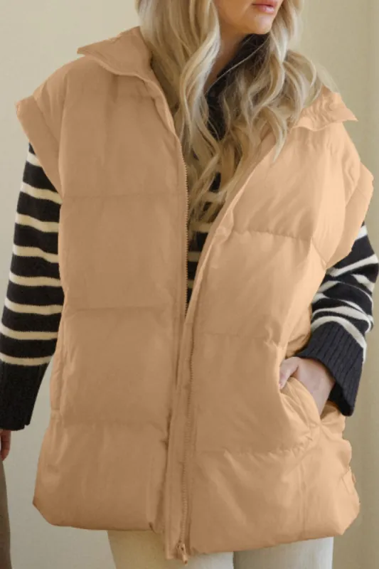 Zip Up Vest Coat with Pockets sold by Charming Charlie